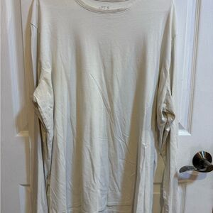 Apt. 9 Men's Cream Long Sleeve Tee